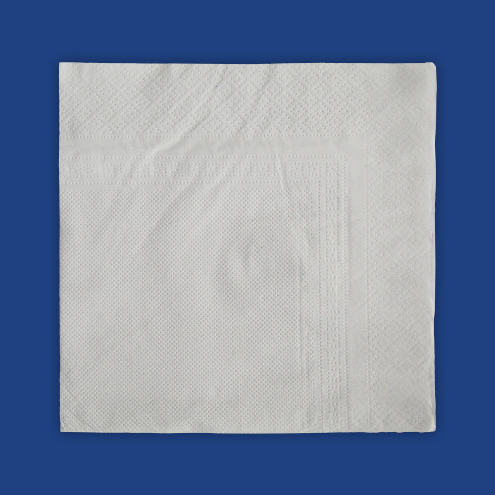 Feather's Premium Naturally White quality extra soft Luncheon Napkin(Large)- 400X400mm- 2 Ply- 50 pulls (pack of 5)
